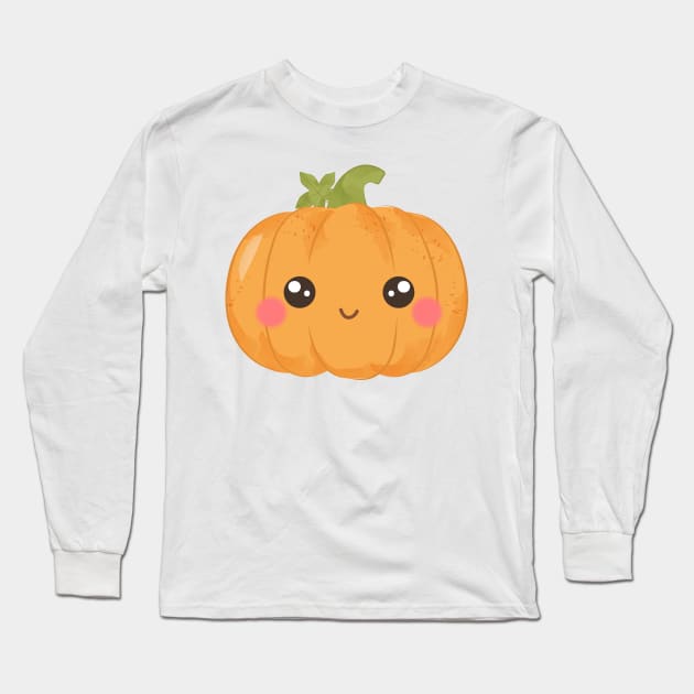 Pumpkin Long Sleeve T-Shirt by O2Graphic